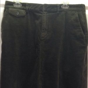 Corduroy hunter green skirt